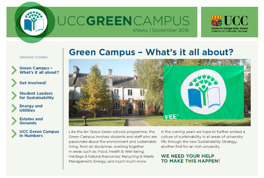 UCC Green Campus Newsletter 