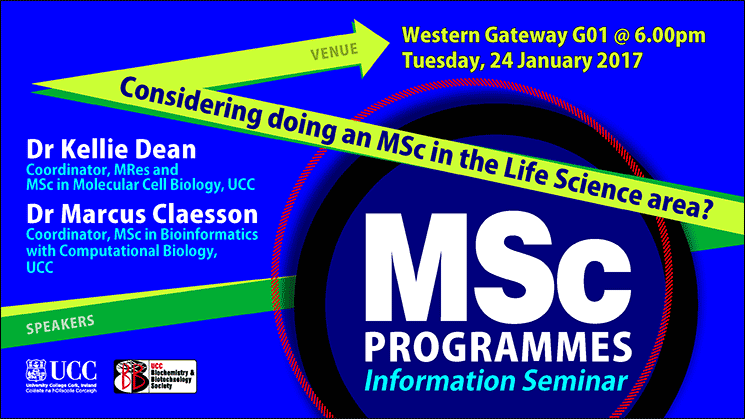 Information seminar on MSc programmes in the life science area