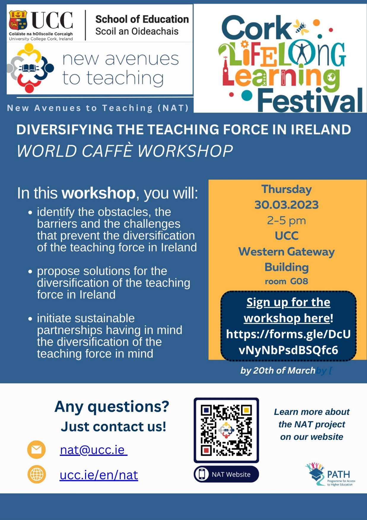 New Avenues to Teaching World Caffe Workshop: Diversifying the teaching force in Ireland