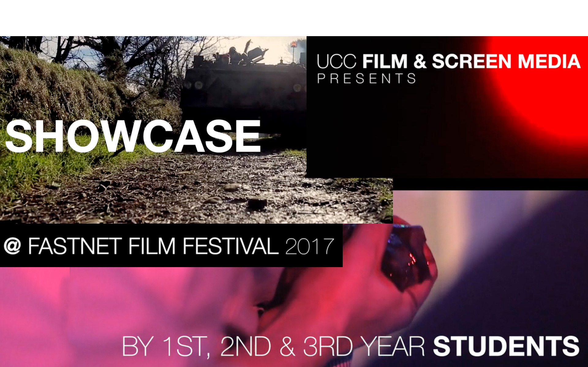 UCC Film and Screen Media Student's Showcase Event, Fastnet Film Festival, Saturday 27th May 12pm, Village Hall, Schull.