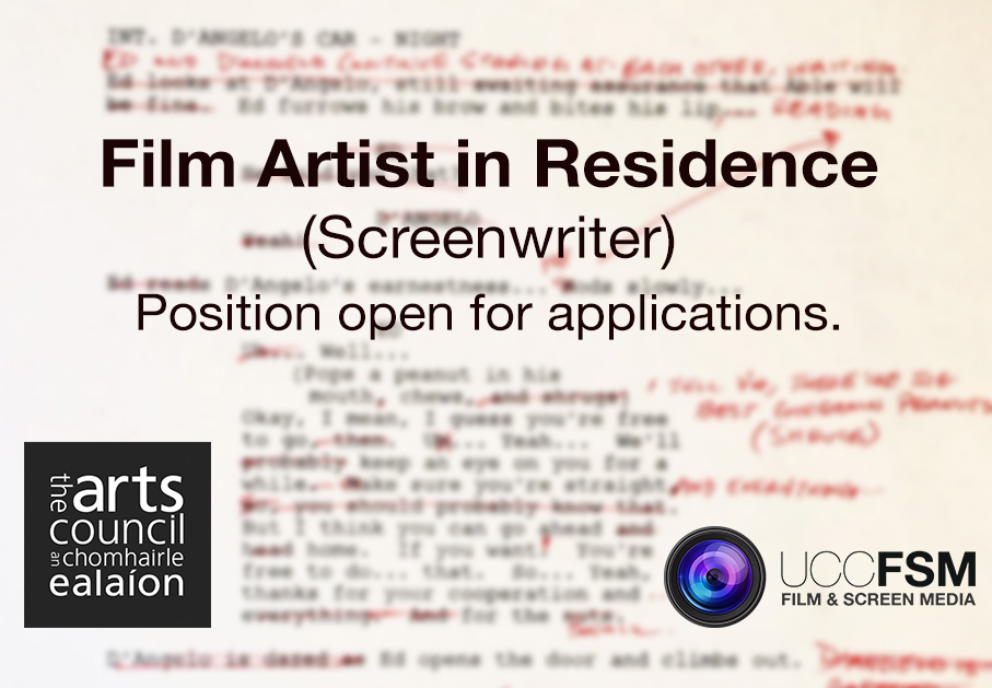 Film Artist in Residence (Screenwriter). Position open for applications.