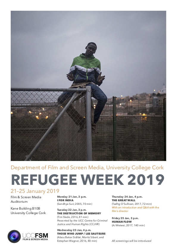 21–25 January 2019, Series of screenings to mark Refugee Week.
Film and Screen Media Auditorium, Kane Building basement B10.B