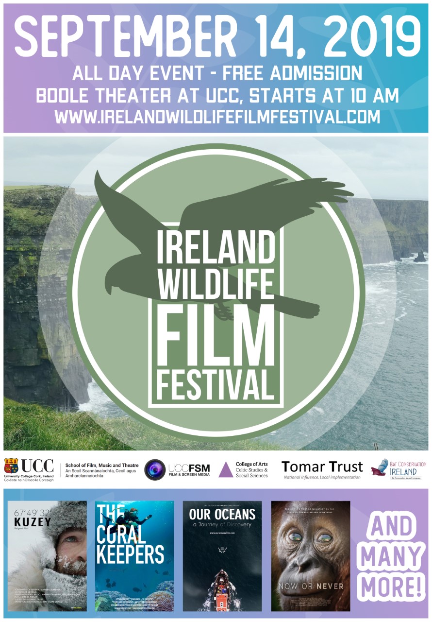 Ireland Wildlife Film Festival, Sep 4th, UCC.
