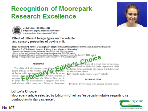 Recognition of Moorepark/UCC Research Excellence