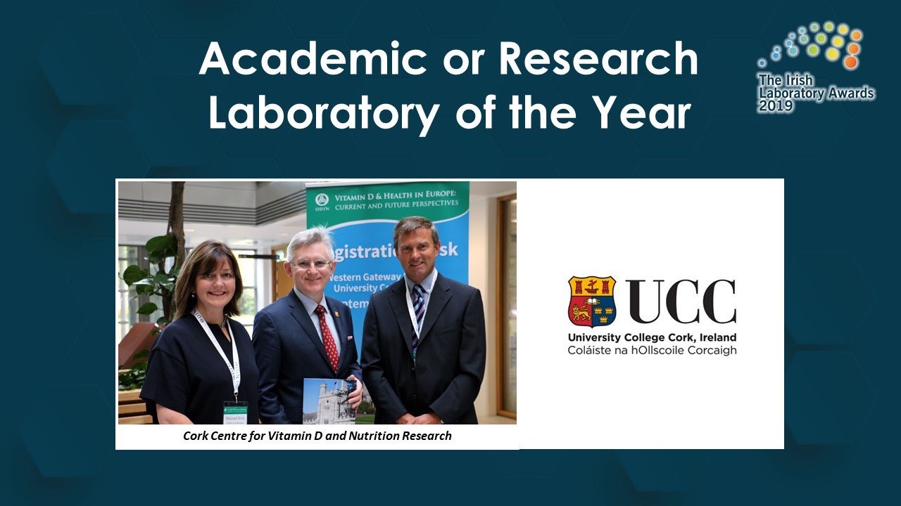 Cork Centre for Vitamin D and Nutrition Research - Food Lab of the Year and Research Academic Lab of the year 2019