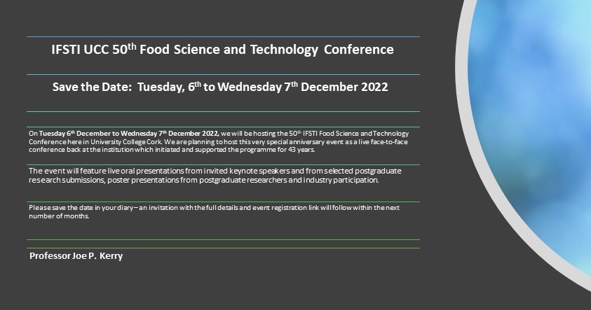 IFSTI-UCC 50th Food Science and Technology Conference- December 2022