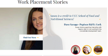 Work Placement - School of Food and Nutritional Sciences, UCC