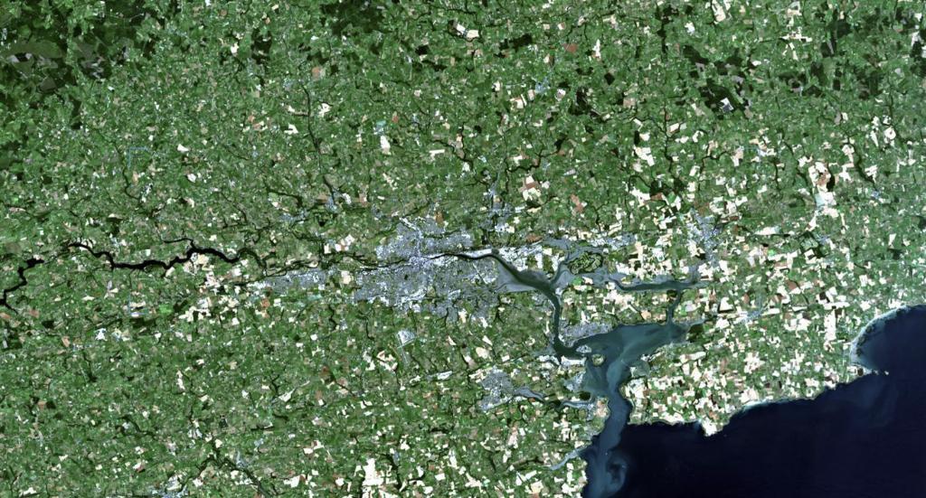 satellite image of Cork