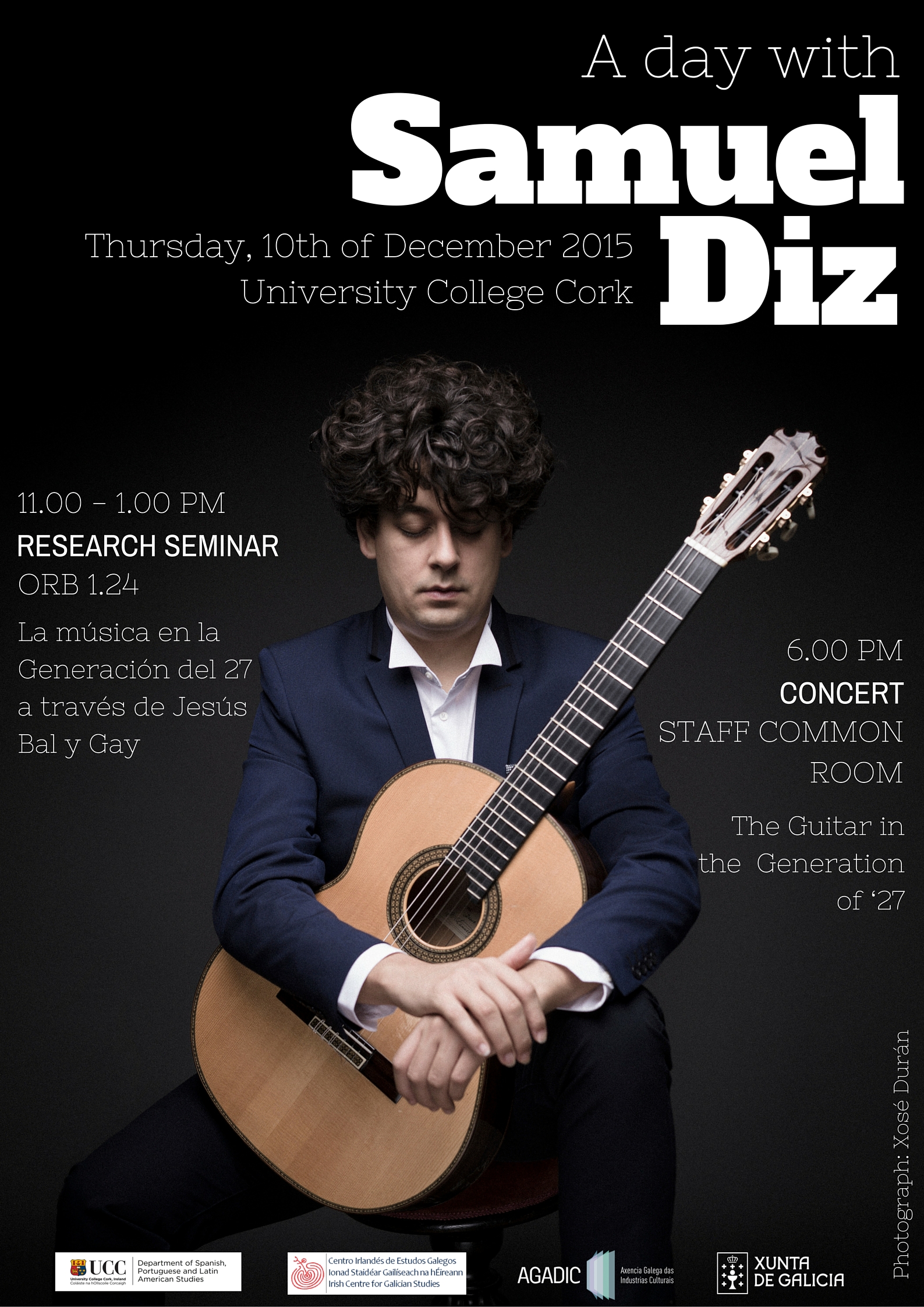 2015. December 10th. A Day with Galician Guitarist Samuel Diz