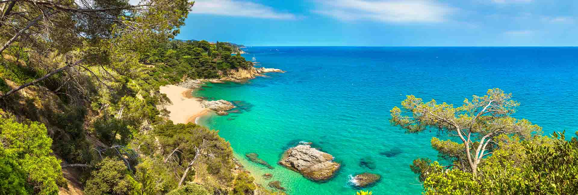 An idyllic coastal scene on the Costa Brava
