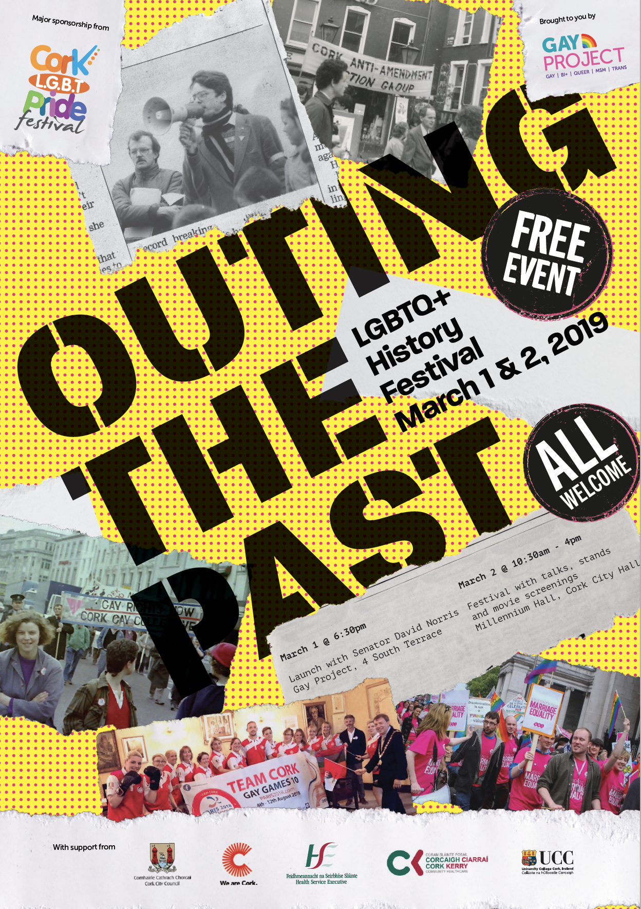 Outing the Past LGBTQ+ History Festival, 1st and 2nd March, 2019