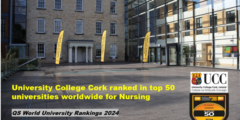 UCC has been named as one of the world's top universities for the study of nursing and pharmacy 