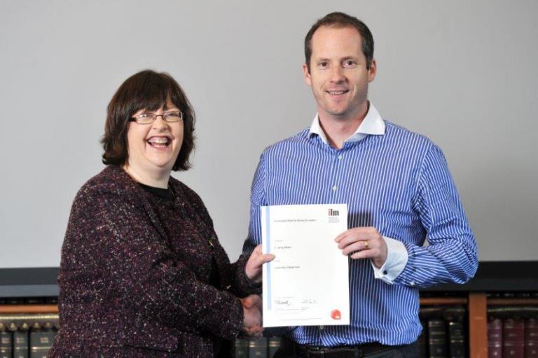 Dr Jerry Reen completes Professional Skills for Research Leaders programme