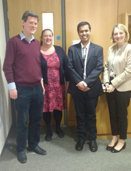 Anirudh Jaisimha and Dr. Barry Boland his Lecturer in Pharmacology at UCC