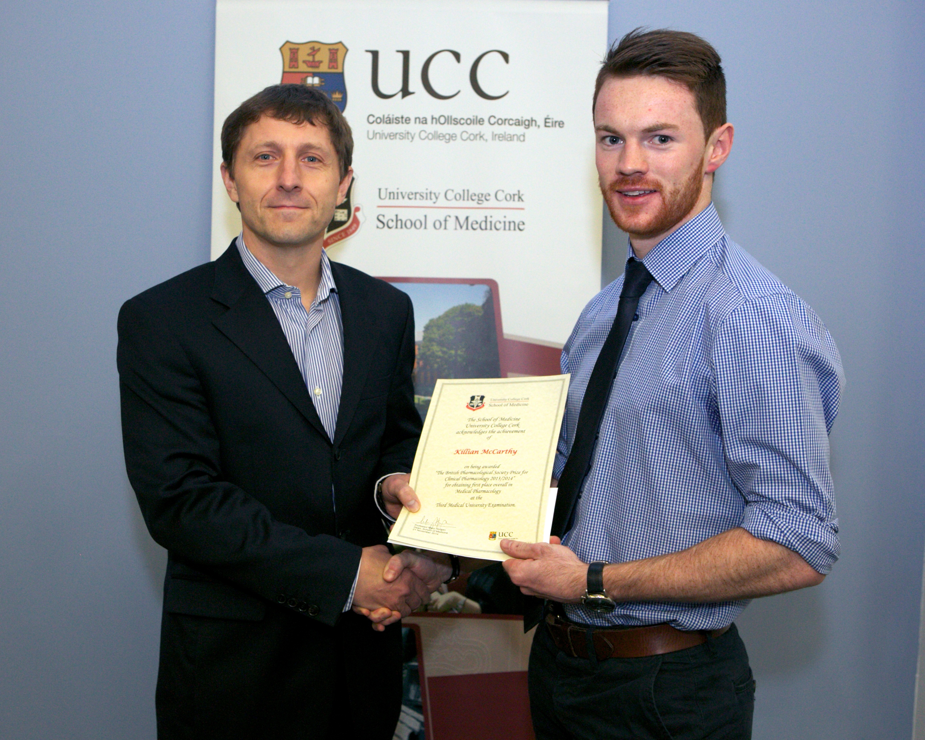 Killian McCarthy is awarded the BPS Prize for Clinical Pharmacology