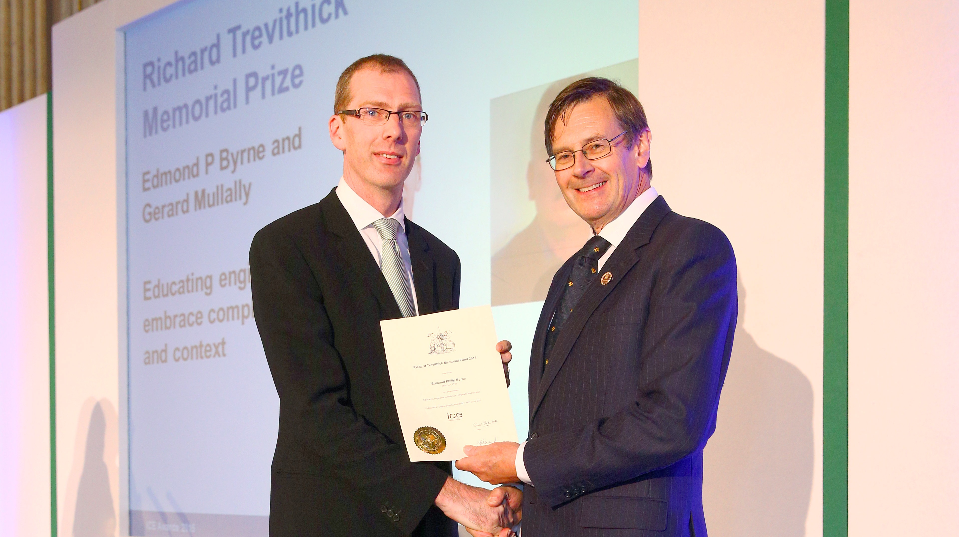 Dr Edmond Byrne Awarded Trevithick Prize for UCC Engineering Education Research