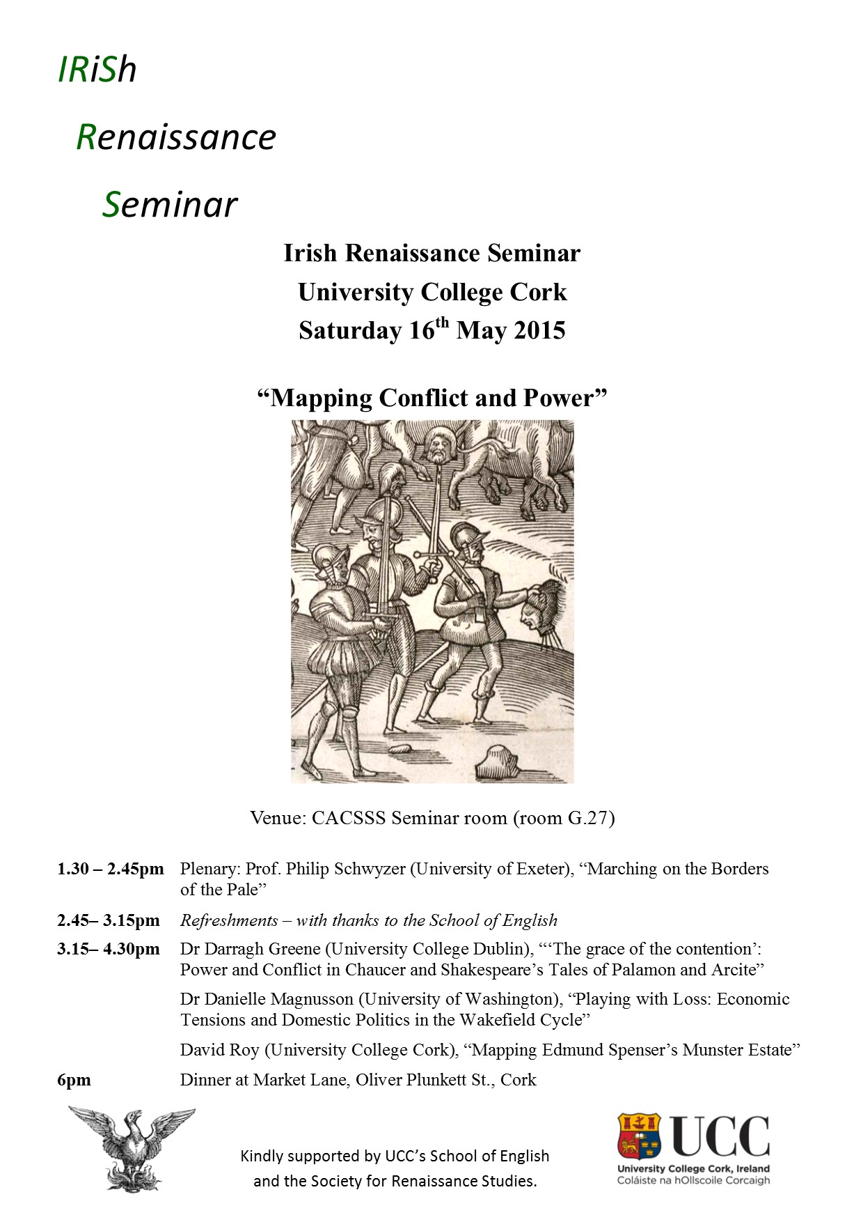 Irish Renaissance Seminar hosted by the School of English