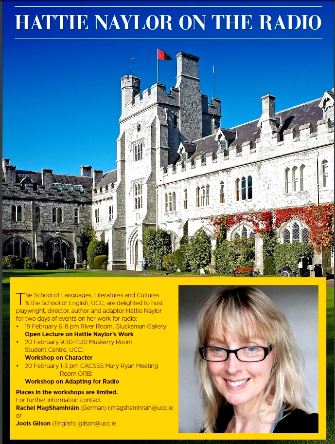 Award-Winning Writer Hattie Naylor to visit UCC