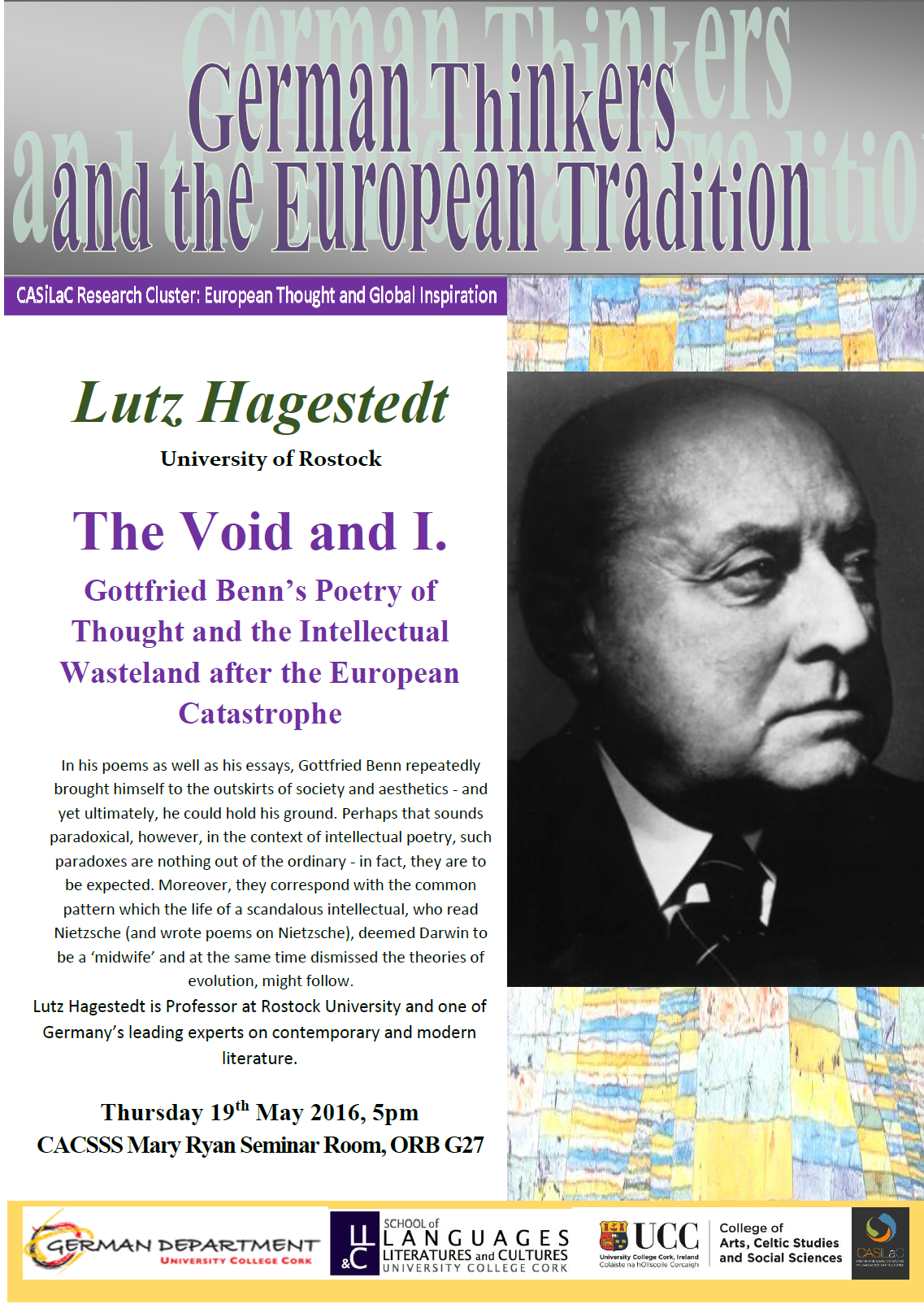 Lutz Hagestedt, University of Rostock, presents 'The Void and I.'

