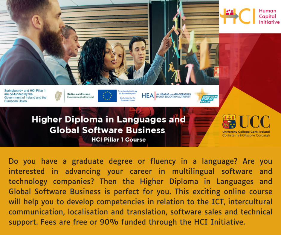 Higher Diploma in Languages and Global Software Business
