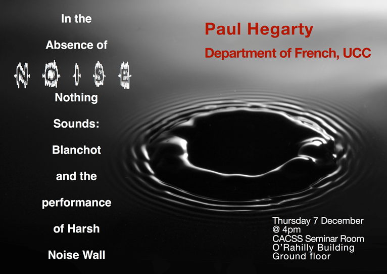 Research Seminar - Paul Hegarty