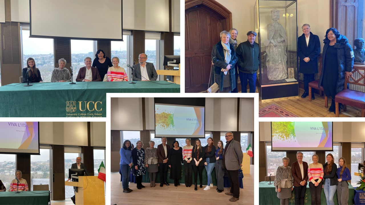 Department of Italian welcomed members of the Lifford Trust to UCC