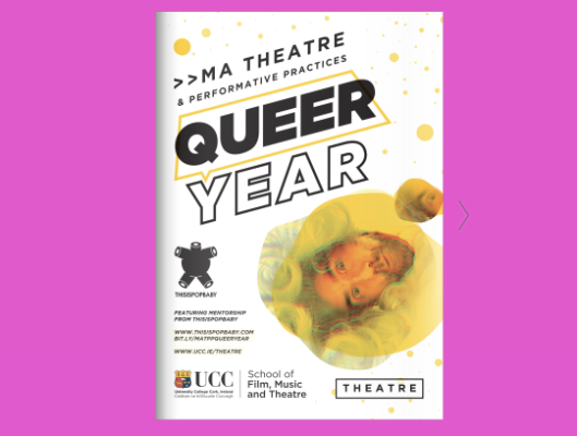 MA Theatre & Performative Practices announce Queer Year 2020-21 