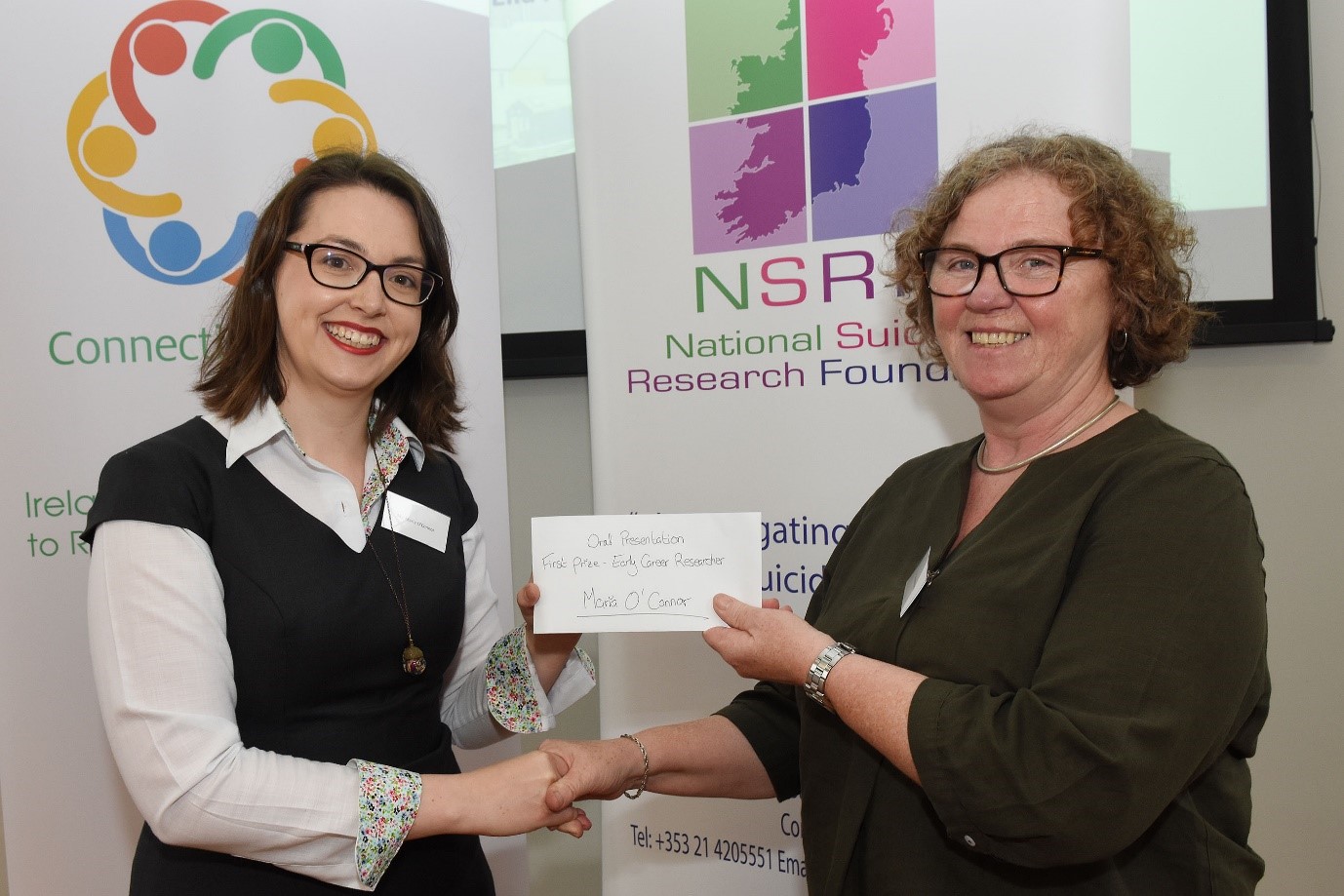 Congratulations to MSc in Clinical Pharmacy student, Maria O’Connor, on winning first prize for Early Career Researcher at the UCC World Mental Health Day Seminar 2019