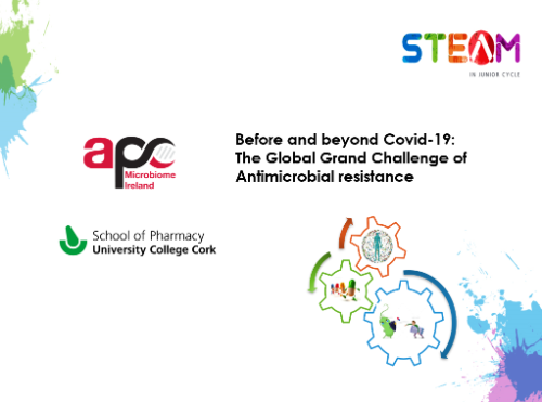 School of Pharmacy and APC Microbiome Ireland engaged in an online workshop with secondary school teachers on the topic of Antibiotics and Antimicrobial resistance (AMR) on Monday, 22nd March 2021.