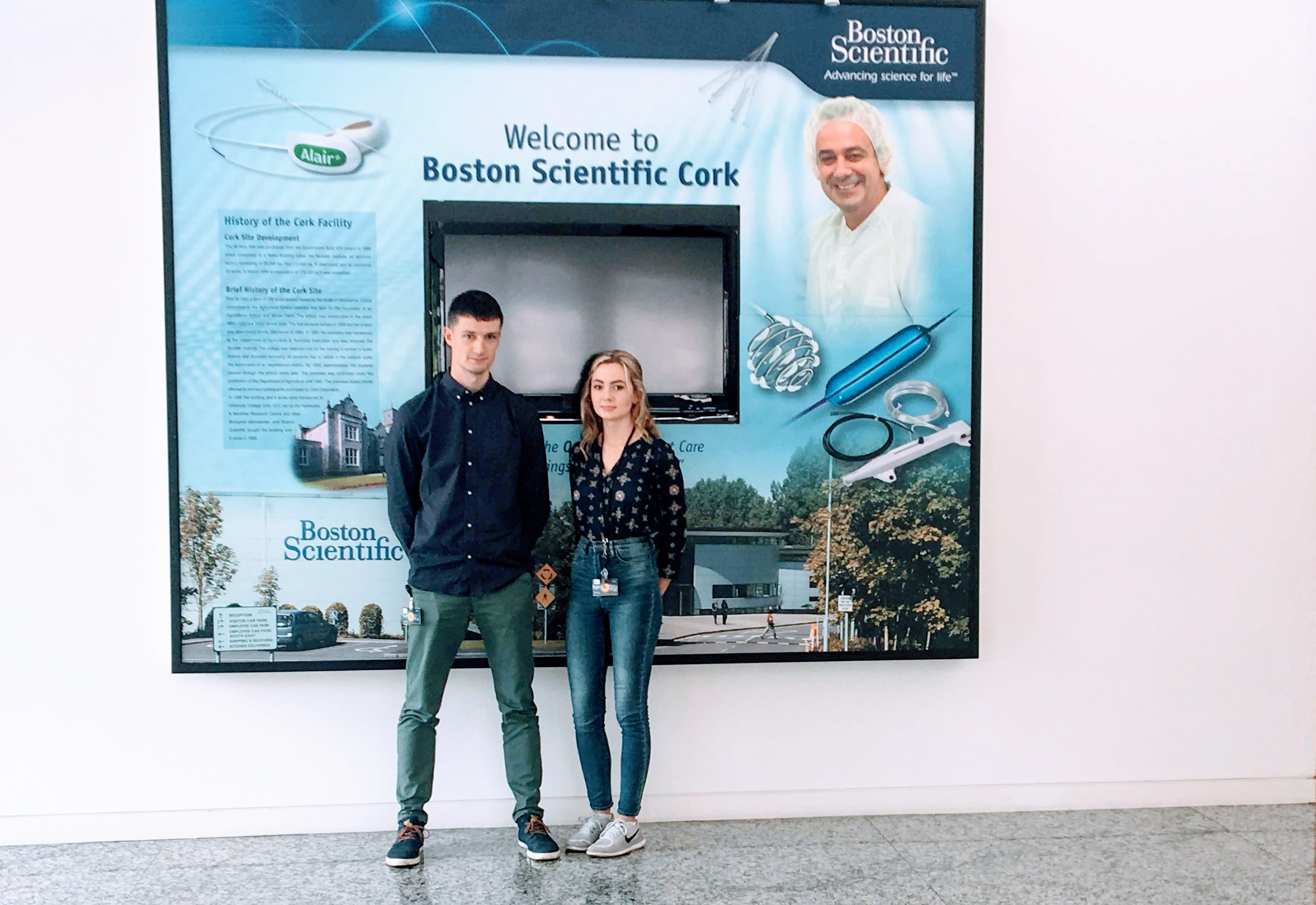Success for two of our Chemistry of Pharmaceutical Compounds students with the Boston Scientific Cork GROW Programme