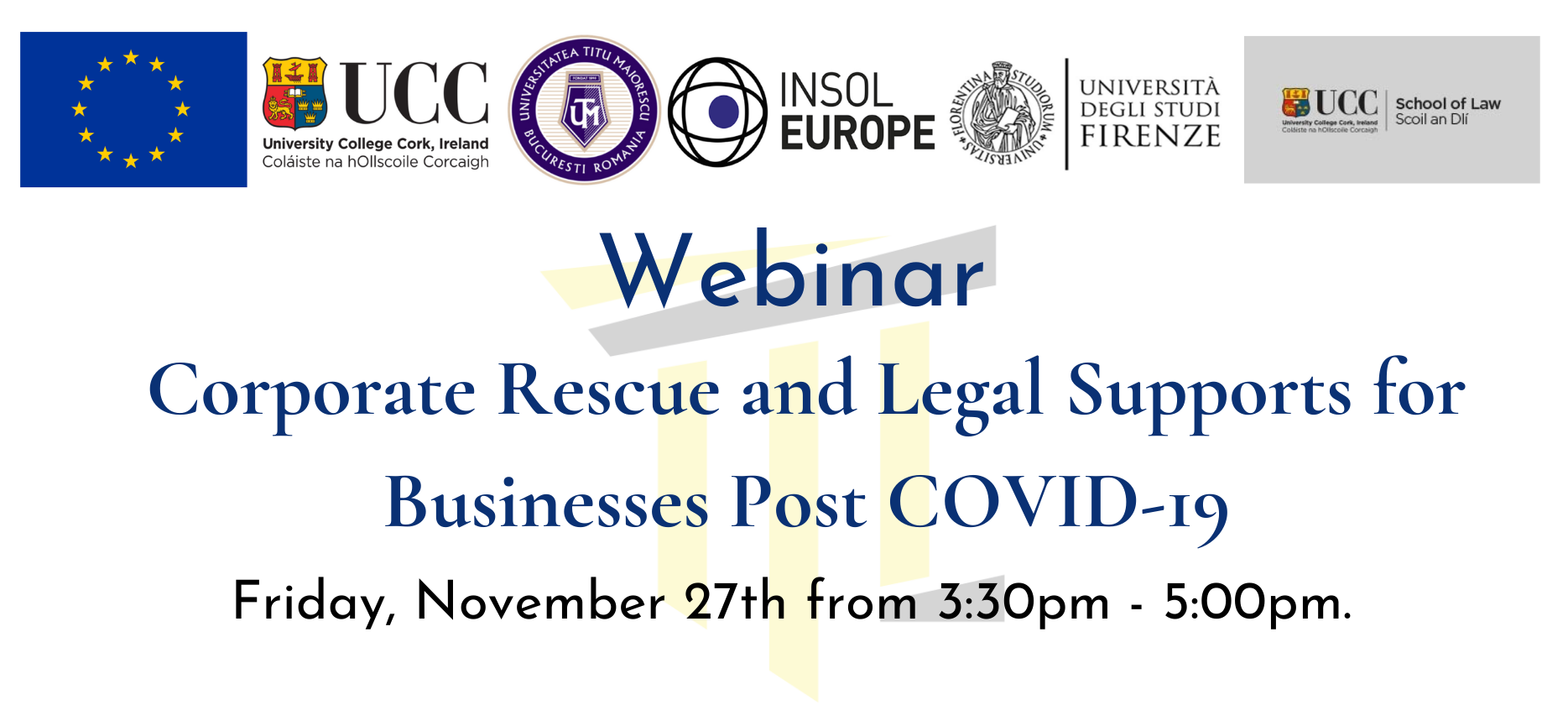 Project Webinar: Corporate Rescue and Legal Supports for Businesses Post COVID-19