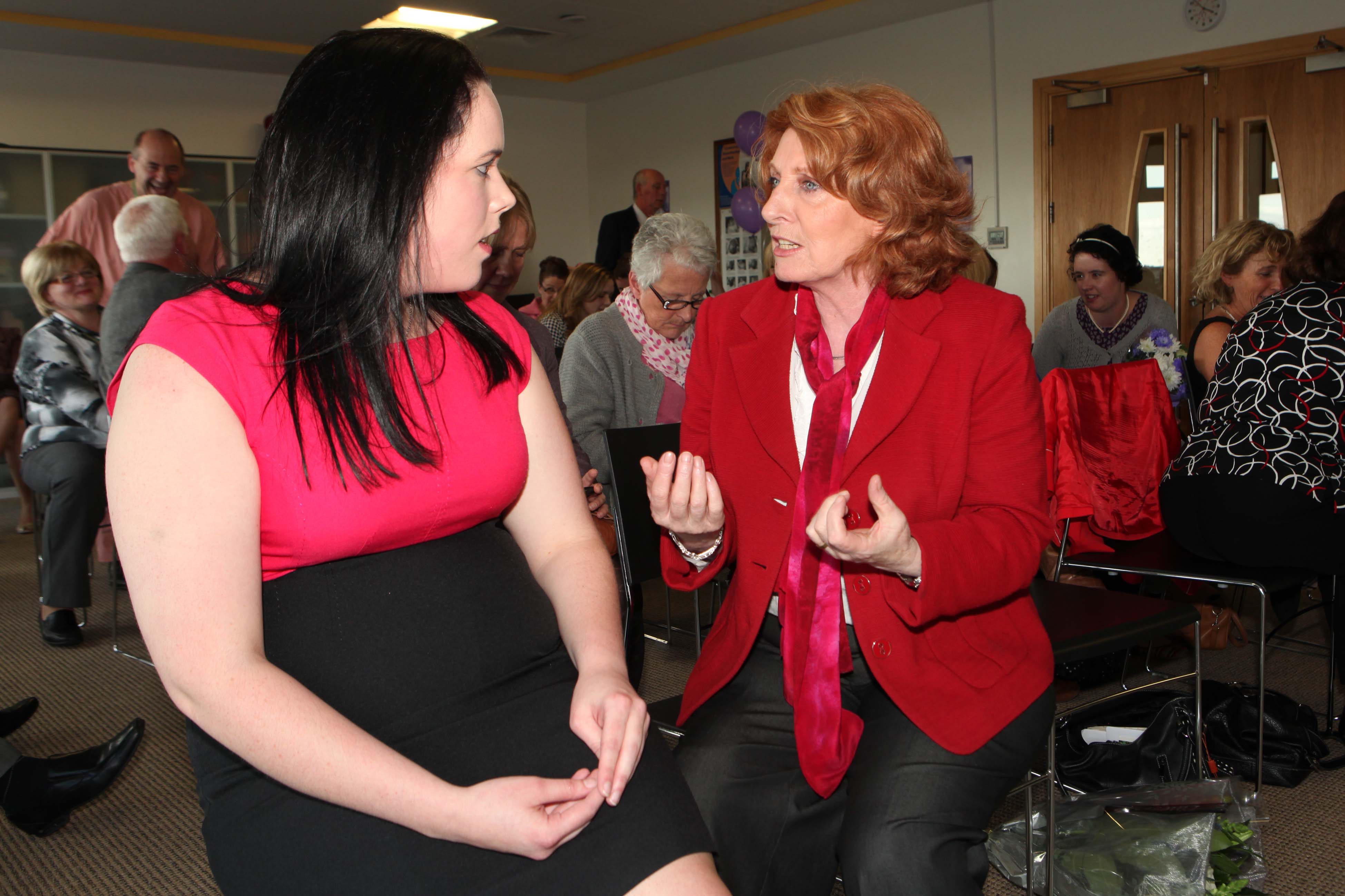 Presenting study findings to Minister Kathleen Lynch