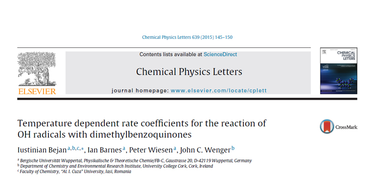 New Publication in Chemical Physics Letters