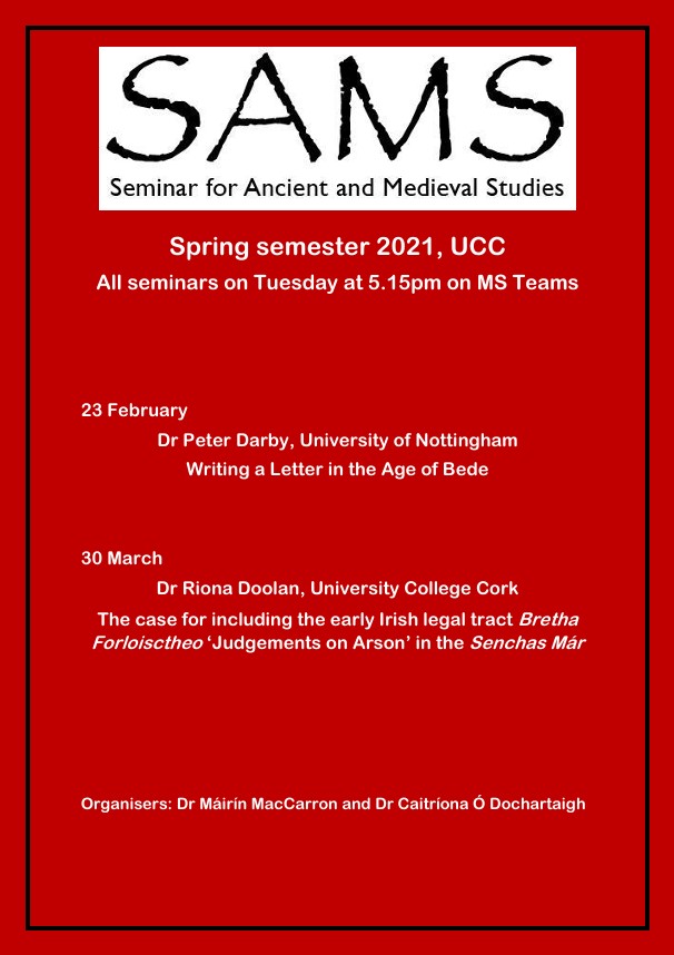 JPG of SAMS programme from Spring 2021. JPG of SAMS programme from Spring 2021.