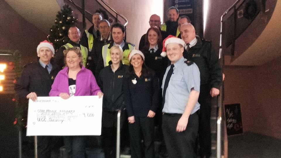 UCC General Services have raised €9259 for wonderful Cork Charity, Penny Dinners