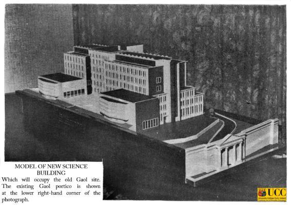 1966.001, architectural model, Kane (Science) Building, UCC
