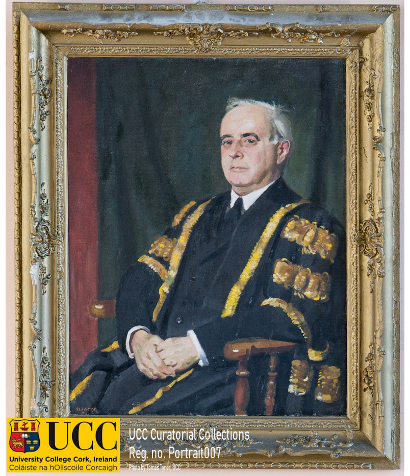 Portrait, James Sinton Sleator PRHA (1885-1950), 'Alfred O'Rahilly'
