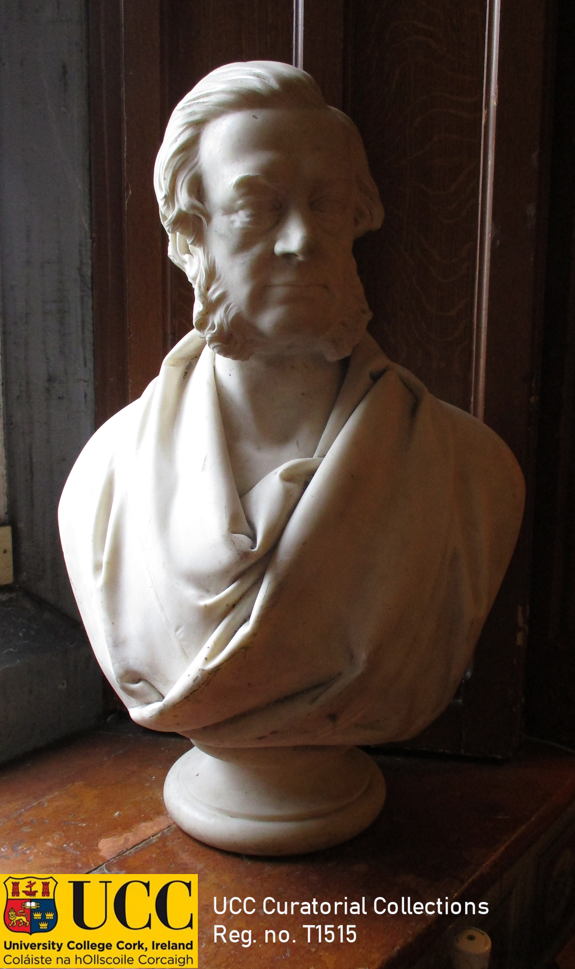 Portrait bust, Samuel Ferris Lynn ARHA (1834-1876), ‘John Buddle Blyth’