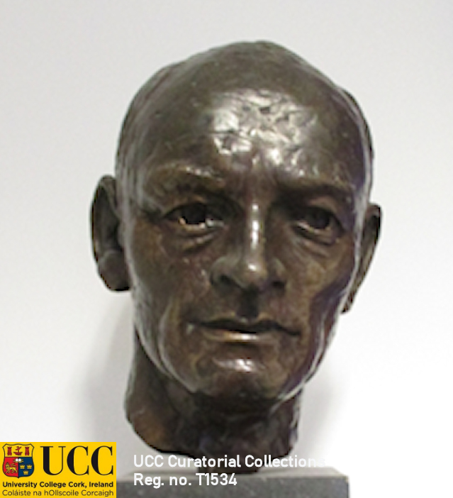 Portrait bust, Séamus Murphy RHA (1907-75), 'Seán Ó Riordáin'