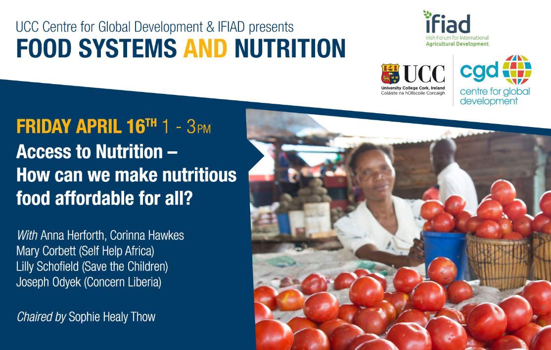 UCC CGD and the Irish Forum for International Agricultural Development (IFIAD) Webinar