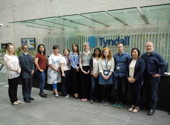 Members of Tyndall Athena SWAN SAT with Victoria Brownlee (Advance HE) and Ann King (UCC EDI) in July 2019