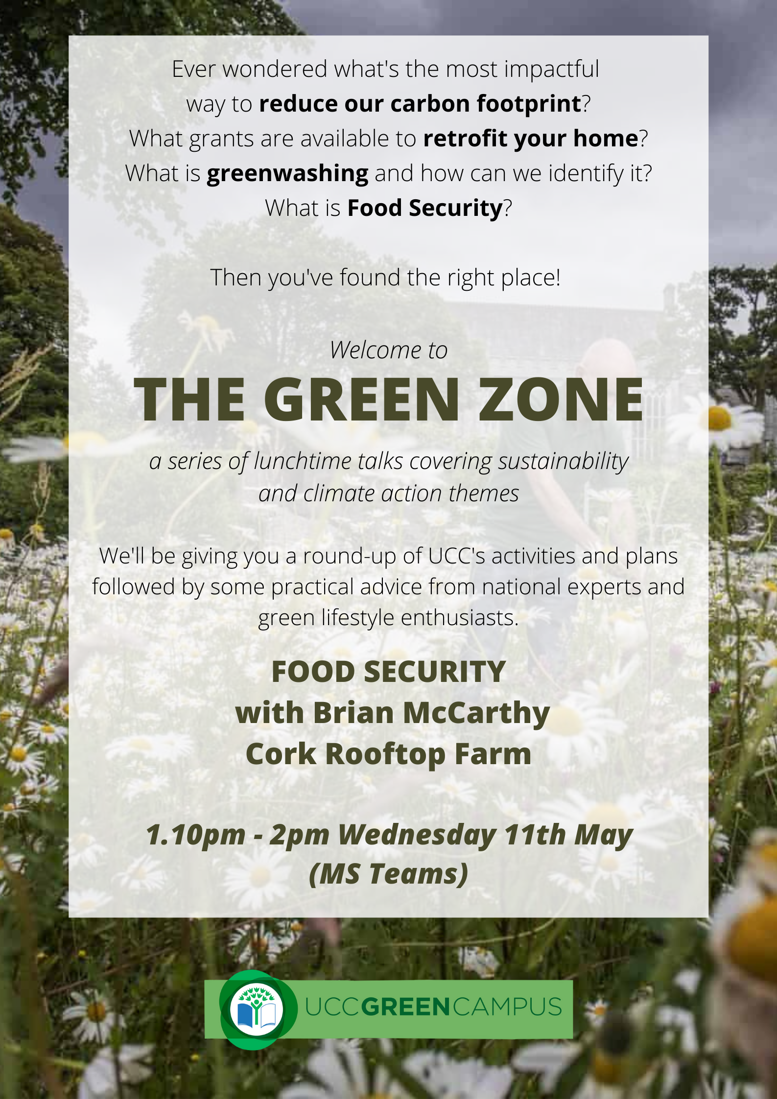Green Zone - Food Security - Brian McCarthy Cork Rooftop Farm. 