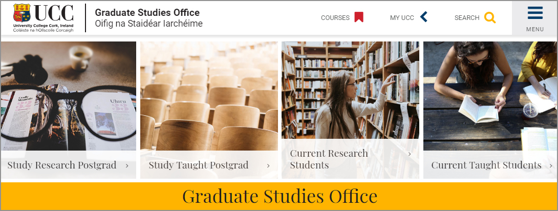 UCC's Graduate Studies Office launches new website