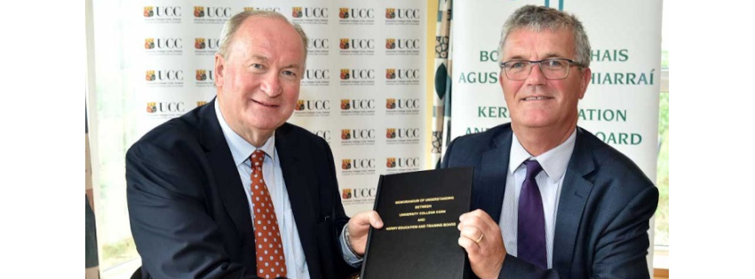 University College Cork signs Memorandum of Understanding with Kerry Education and Training Board
