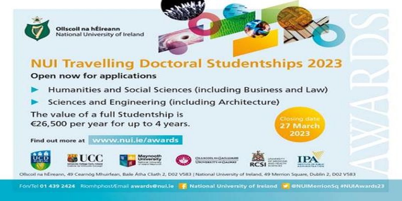 NUI Travelling Doctoral Studentships 2023