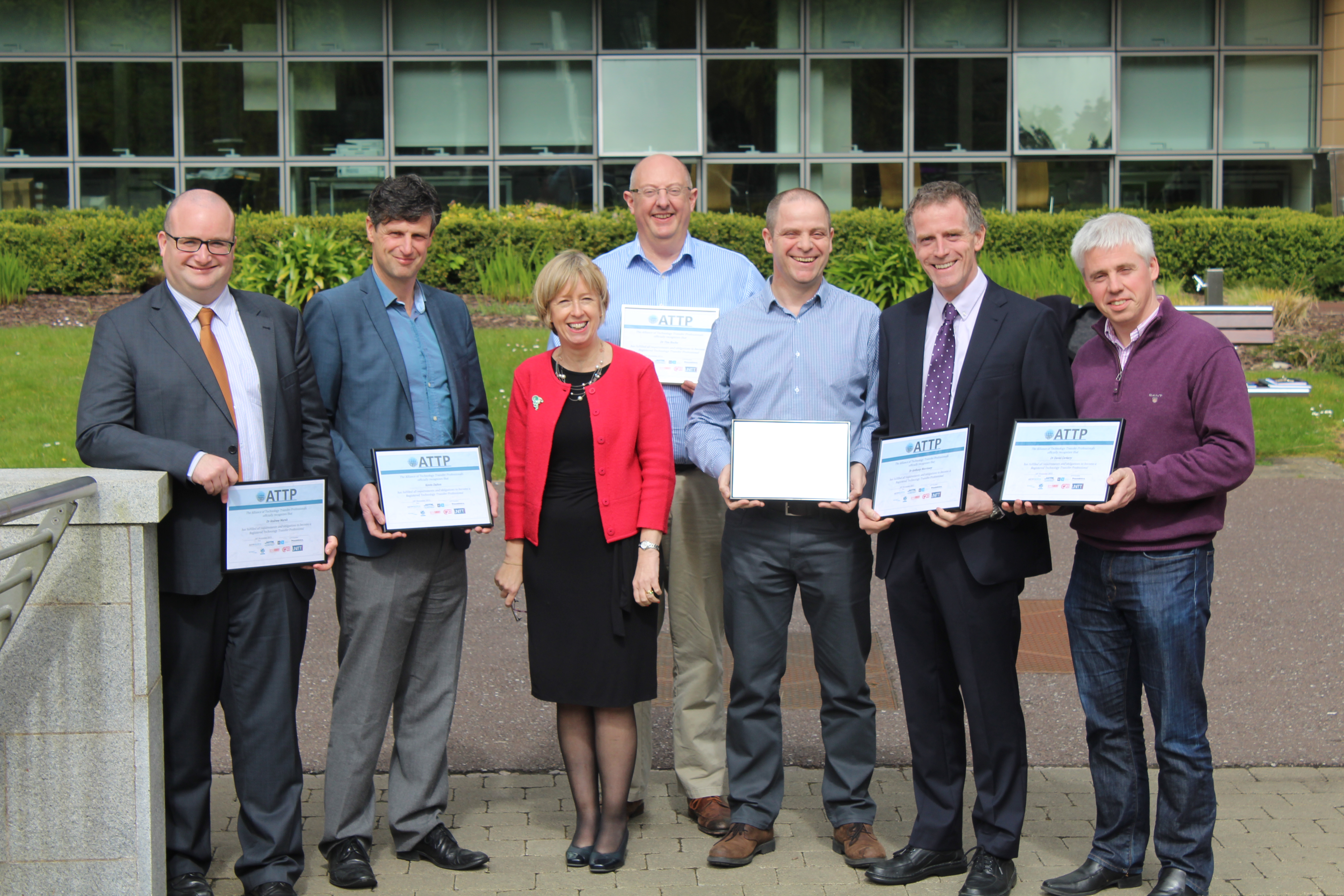 UCC congratulated by KTI Director, Dr Alison Campbell, for achieving international accreditation