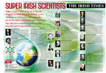 Poster to create awareness of Famous Irish Scientists