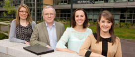 (l-r) Ms Eimear Keane, Professor Ivan Perry, Ms Janas Harrington, and Ms Elaine Kennedy of the Department of Epidemiology and Public Health, UCC
