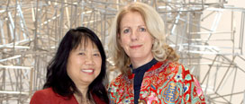 (l-r) Professor Fan Hong and Virginia Teehan pictured at the 'Sheppard Oriental Arts Lecture' in association with University College Cork at the RHA, Dublin.
