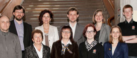  Front Row, from L to R Mr Kazimieras Mickus, Dr Norma Ryan, Dr Inga Milisiunaite, Ms Agne Rupkute, Ms Vaida Dagyte. Back row, from L to R Associate Professor Valdas Jaskunas, Ms Loreta Chodzikiene, Dr Deividas Skekys, Associate Professor Jurga Turcinaviciene, Mr Janis Vepris.